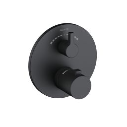 Kludi Nova Fonte Puristic bateria wannowo-prysznicowa podtynkowa termostatyczna czarny mat 208103915