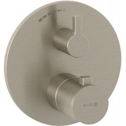 Kludi Nova Fonte Puristic bateria prysznicowa podtynkowa termostatyczna nikiel szczotkowany 20885N515