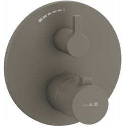 Kludi Nova Fonte Puristic bateria prysznicowa podtynkowa termostatyczna szary mat 20885O115