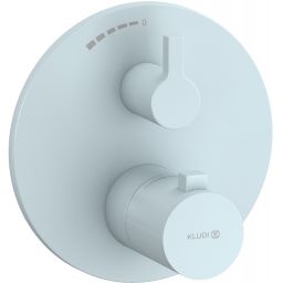 Kludi Nova Fonte Puristic bateria prysznicowa podtynkowa termostatyczna niebieski mat 20885O415