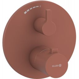 Kludi Nova Fonte Puristic bateria prysznicowa podtynkowa termostatyczna koralowy mat 20885O515