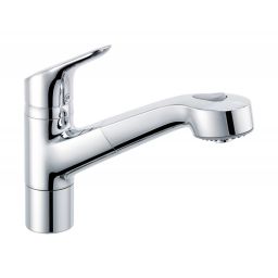 Kludi Objekta bateria kuchenna stojąca z wyciąganą wylewką chrom 325810575