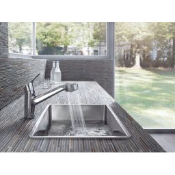 Kludi Objekta bateria kuchenna stojąca z wyciąganą wylewką chrom 325810575