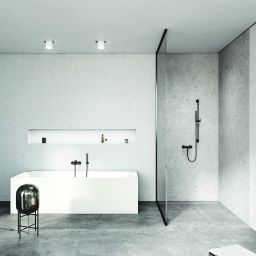 Kludi Bozz bateria wannowo-prysznicowa ścienna czarny mat 386913976