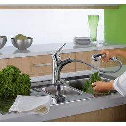 Kludi MX bateria kuchenna stojąca z wyciąganą wylewką chrom 399450562