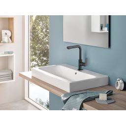 Kludi Pure&Style bateria umywalkowa stojąca czarny mat 400243975