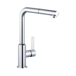 Kludi L-ine S bateria kuchenna stojąca z wyciąganą wylewką chrom 408510575