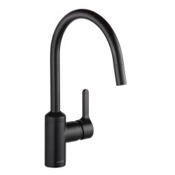 Kludi Bingo Star bateria kuchenna stojąca z wyciąganą wylewką czarna 428513978