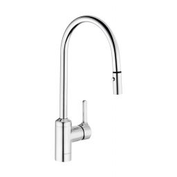 Kludi Bingo Star bateria kuchenna stojąca z wyciąganą wylewką chrom 428520578