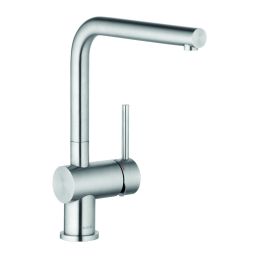 Kludi L Steel bateria kuchenna stojąca stal szlachetna szczotkowana 45803F877