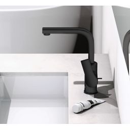 Kludi Zenta SL bateria umywalkowa stojąca czarny 480273965