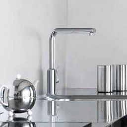 Kludi L-ine S bateria kuchenna stojąca chrom 408030575