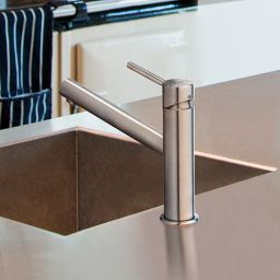 Kludi Steel bateria kuchenna stojąca stal szlachetna szczotkowana 44850F860