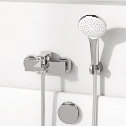 Kludi Zenta SL bateria wannowo-prysznicowa ścienna chrom 486700565
