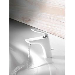 Kludi Balance bateria umywalkowa stojąca biała/chrom 520239175