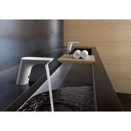 Kludi Balance bateria umywalkowa stojąca elektroniczna biała/chrom 5210091