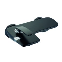 Kludi Balance bateria wannowo-prysznicowa ścienna czarny mat/chrom 524458775