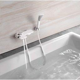 Kludi Balance bateria wannowo-prysznicowa ścienna biała/chrom 524459175