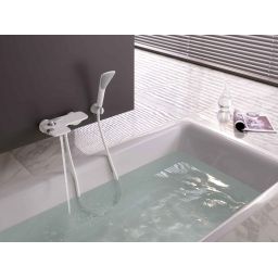 Kludi Balance bateria wannowo-prysznicowa ścienna biała/chrom 524459175