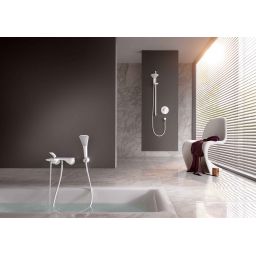 Kludi Balance bateria wannowo-prysznicowa ścienna biała/chrom 524459175