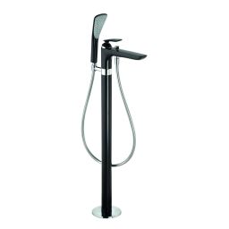 Kludi Balance bateria wannowo-prysznicowa wolnostojąca czarny mat/chrom 525908775