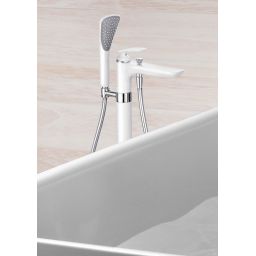 Kludi Balance bateria wannowo-prysznicowa wolnostojąca biały/chrom 525909175
