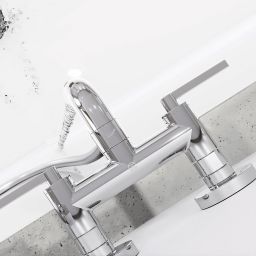 Kludi Nova Fonte Puristic bateria wannowo-prysznicowa ścienna chrom 205400515