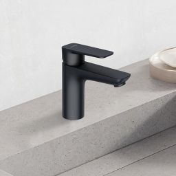Kludi Pure&Style bateria umywalkowa stojąca czarny mat 400283975