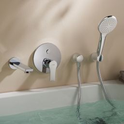 Kludi Zenta SL bateria wannowo-prysznicowa podtynkowa chrom 486590565