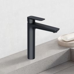 Kludi Pure&Style bateria umywalkowa stojąca wysoka czarny mat 402963975