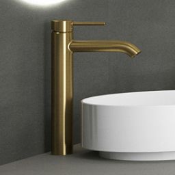 Kludi Bozz bateria umywalkowa stojąca złoty szczotkowany 38266N076