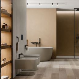 Kludi Resa S bidet wiszący jasny szary mat 27BIW01O2