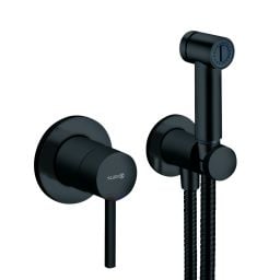 Kludi Bozz bateria bidetowa z zestawem prysznicowym podtynkowa czarna 389983976