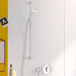 Kludi Logo Neo 1S zestaw prysznicowy ścienny z drążkiem chrom 6816005-00