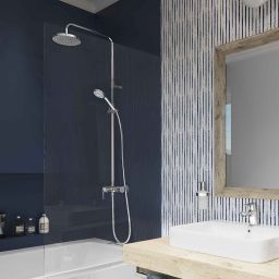 Kludi Dual Shower System zestaw prysznicowy ścienny chrom 6808305-00