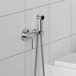 Kludi Bozz bateria bidetowa z zestawem prysznicowym podtynkowa chrom 389980576