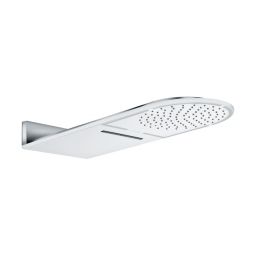 Kludi A-QA deszczownica 60x25 cm z kaskadą biały/chrom 6488091-00