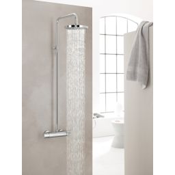 Kludi A-QA Mono Shower System zestaw prysznicowy ścienny termostatyczny chrom 6608105-00