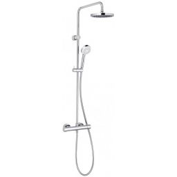 Kludi Dual Shower System zestaw prysznicowy ścienny termostatyczny chrom 6809405-00