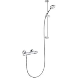 Kludi Logo Shower Duo zestaw prysznicowy ścienny termostatyczny chrom 6857505-00