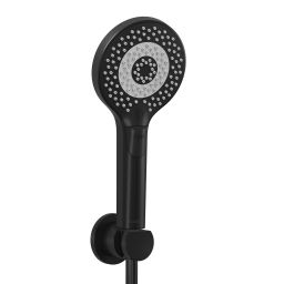 Kludi Dive zestaw prysznicowy ścienny czarny mat 6995039-00