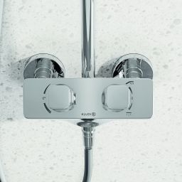 Kludi Cockpit Explorer zestaw prysznicowy ścienny termostatyczny chrom 8005005-00