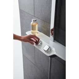 Kludi Cockpit Discovery zestaw prysznicowy ścienny termostatyczny chrom/biały 8020091-00