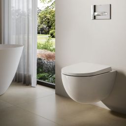 Kludi Resa D miska WC wisząca bez kołnierza spłukiwanie wirowe biały 24WCW0243