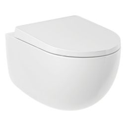 Kludi Resa D miska WC wisząca bez kołnierza spłukiwanie wirowe biały 24WCW0243
