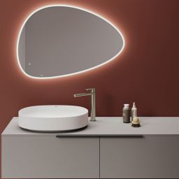 Kludi Resa O umywalka z korkiem 60x40 cm owalna nablatowa biała 58CW2043