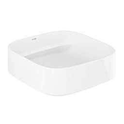 Kludi Resa C umywalka z korkiem 40x40 cm kwadratowa nablatowa biała 58CW3043