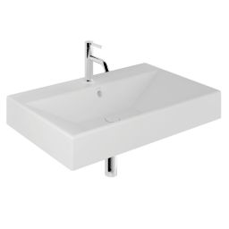 Kludi Resa umywalka z korkiem 81x50 cm prostokątna meblowa-nablatowa biały mat 59WW8153