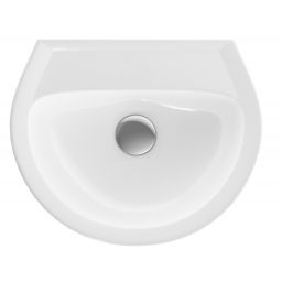 Koło Rekord umywalka 45x37 cm półokrągła ścienna biała K91045000