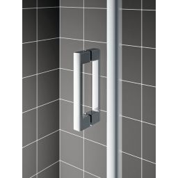 Kermi Cada XS drzwi prysznicowe 80 cm lewe srebrny połysk/szkło przezroczyste CK1KL08020VPK